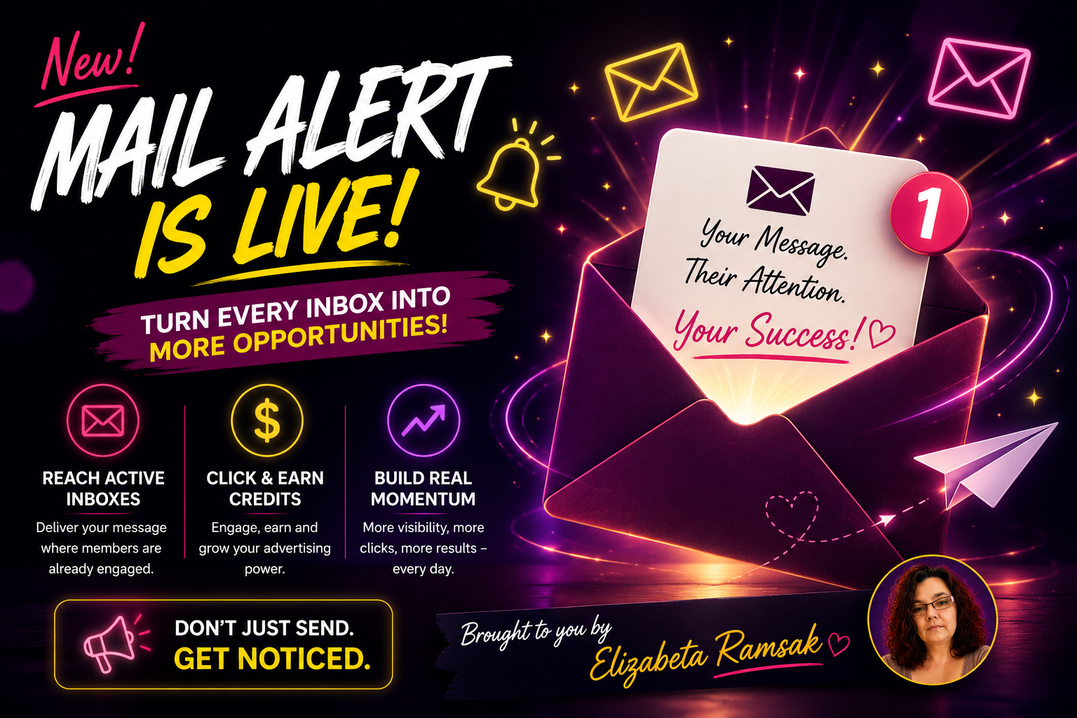 Reach active inboxes, earn advertising credits and create fresh momentum for your promotions