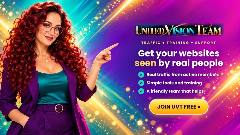 United Vision Team splash page