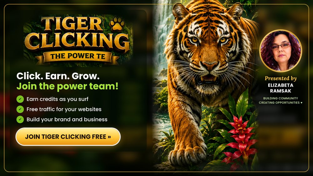 Tiger Clicking banner